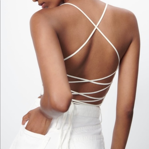 ZARA STRAPPY CORSET TOP - Picture 2 of 4